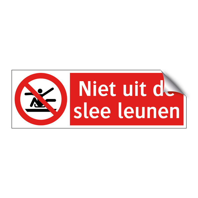 Niet uit de slee leunen