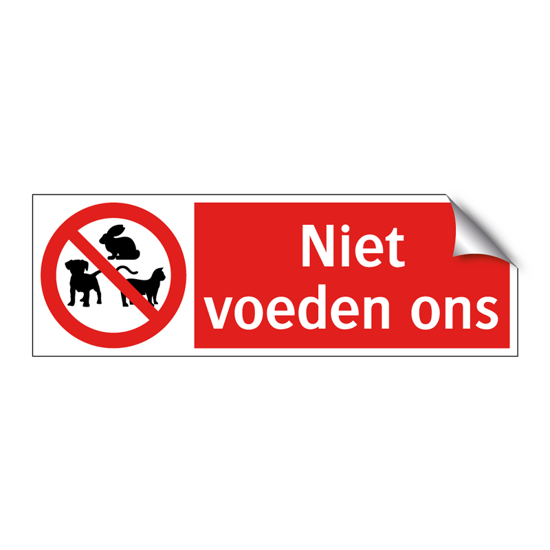 Niet voeden ons