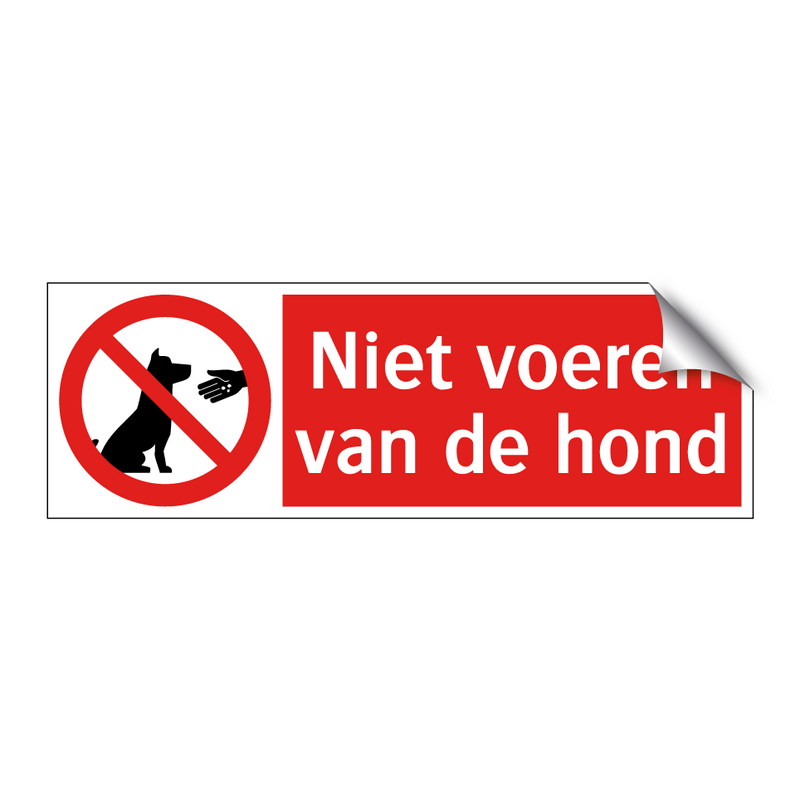 Niet voeren van de hond