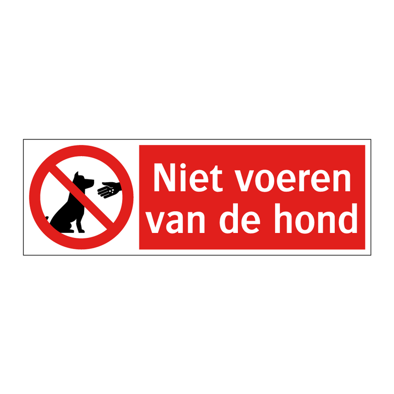 Niet voeren van de hond