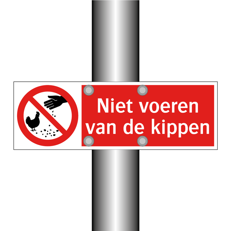 Niet voeren van de kippen