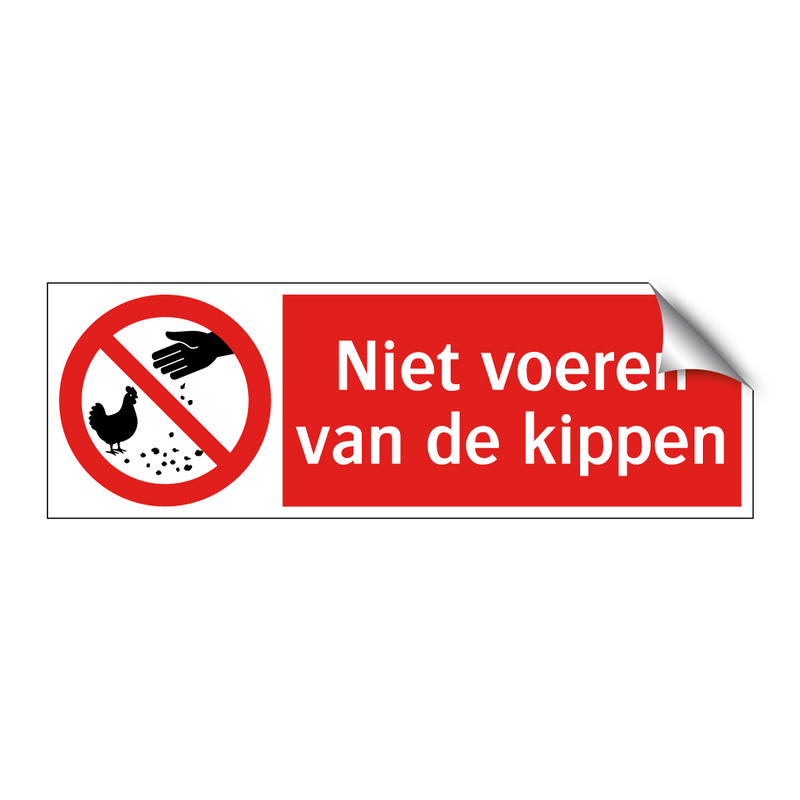 Niet voeren van de kippen