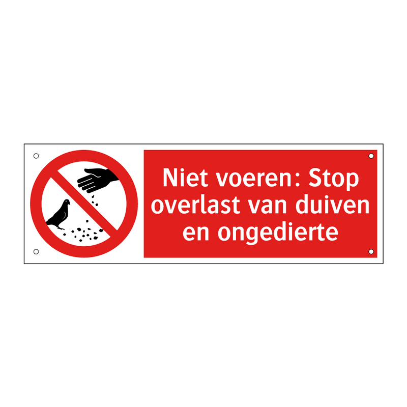 Niet voeren: Stop overlast van duiven en ongedierte