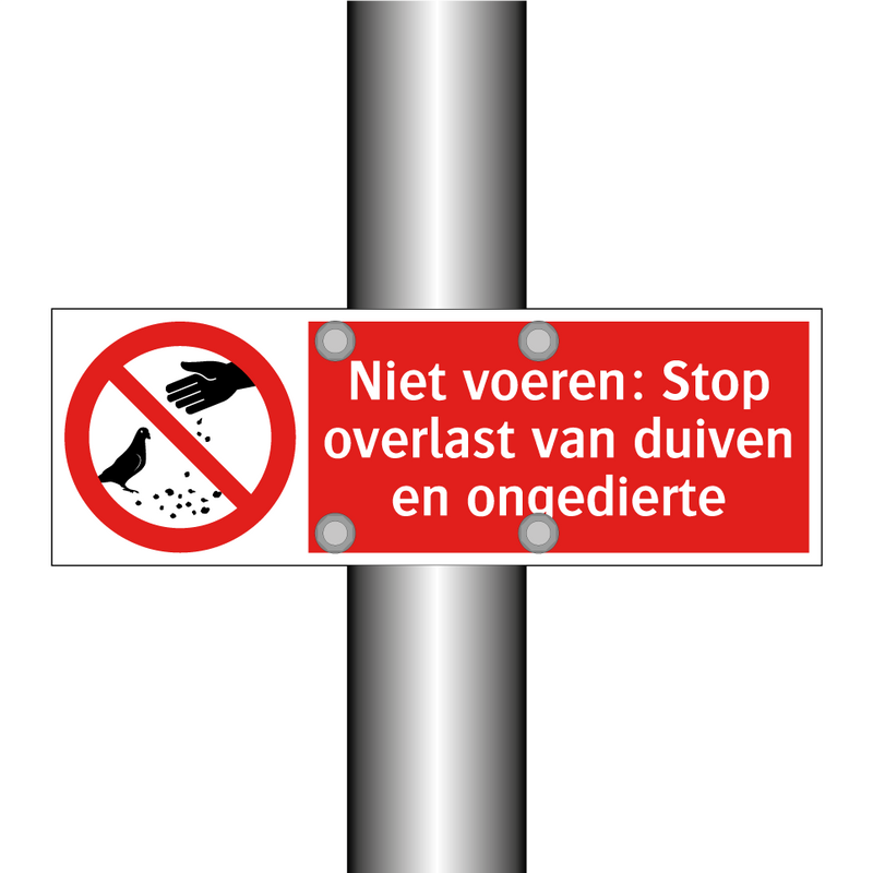 Niet voeren: Stop overlast van duiven en ongedierte