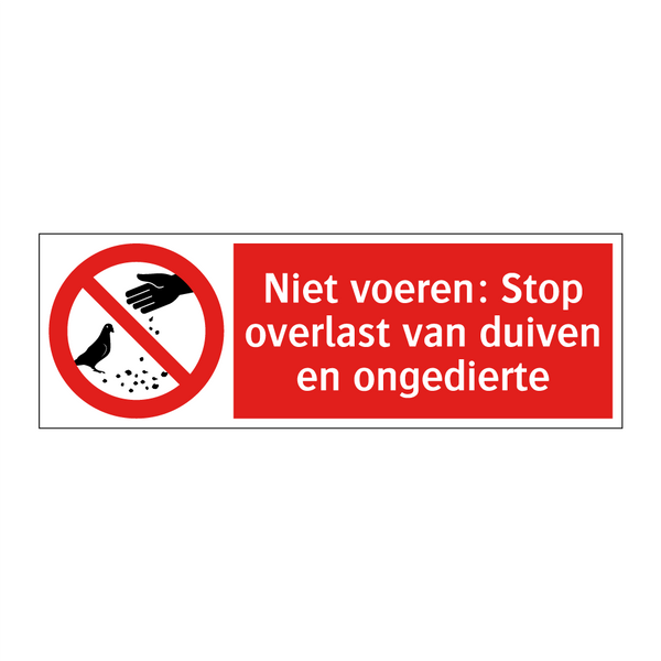 Niet voeren: Stop overlast van duiven en ongedierte