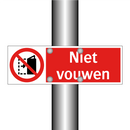 Niet vouwen
