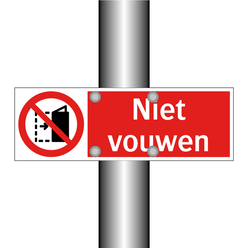 Niet vouwen