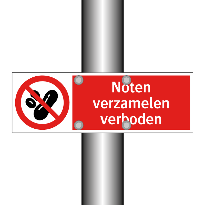 Noten verzamelen verboden