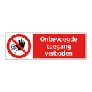 Onbevoegde toegang verboden