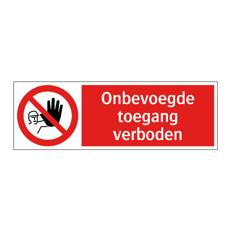 Onbevoegde toegang verboden