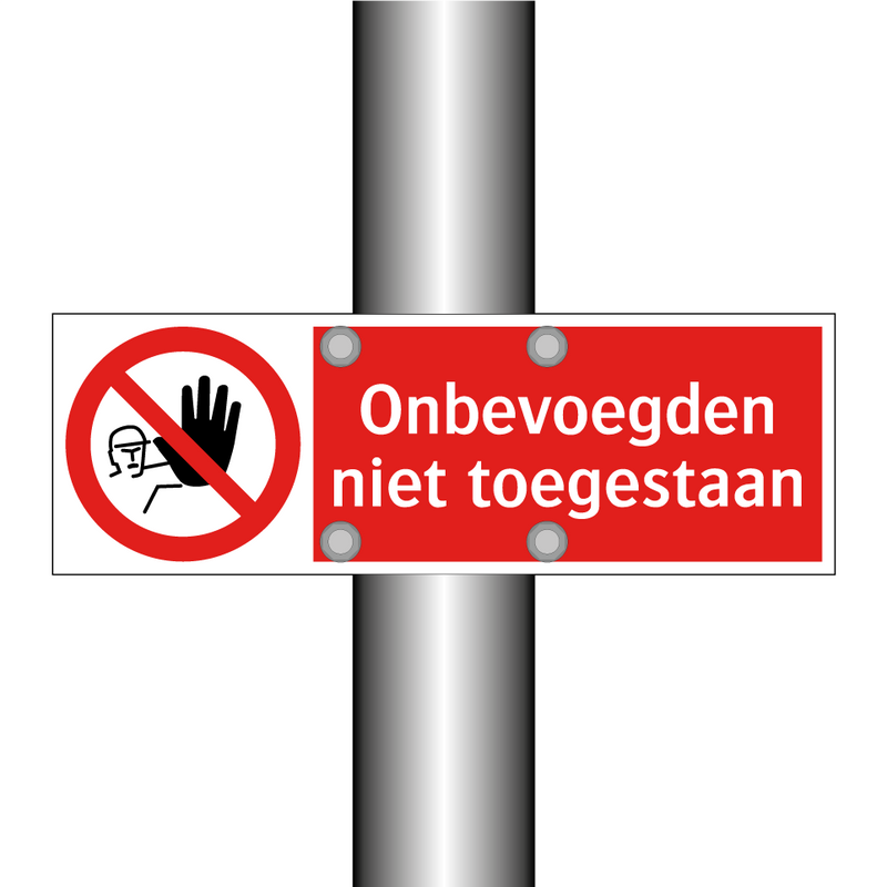 Onbevoegden niet toegestaan