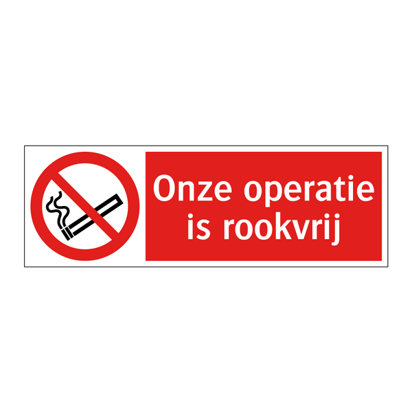 Onze operatie is rookvrij