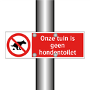 Onze tuin is geen hondentoilet