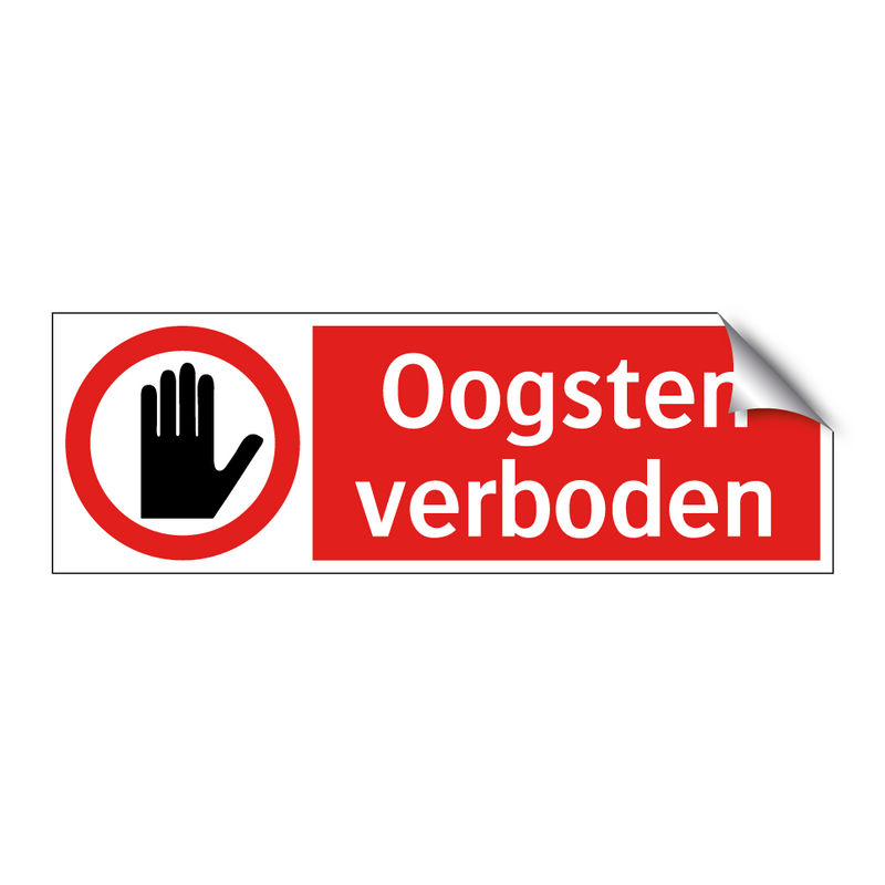 Oogsten verboden