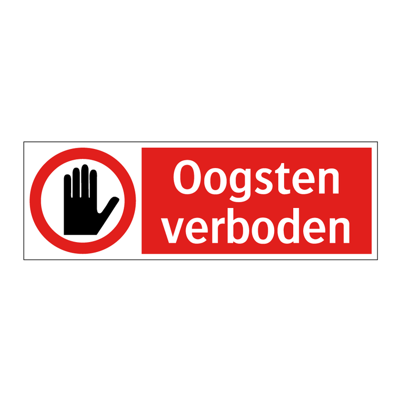 Oogsten verboden