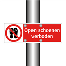 Open schoenen verboden