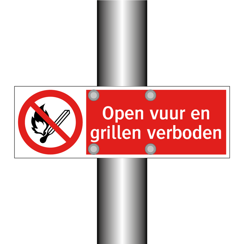 Open vuur en grillen verboden