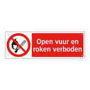 Open vuur en roken verboden