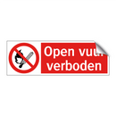 Open vuur verboden