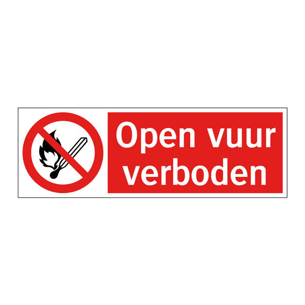 Open vuur verboden