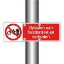 Opladen van fietsbatterijen verboden