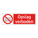Opslag verboden