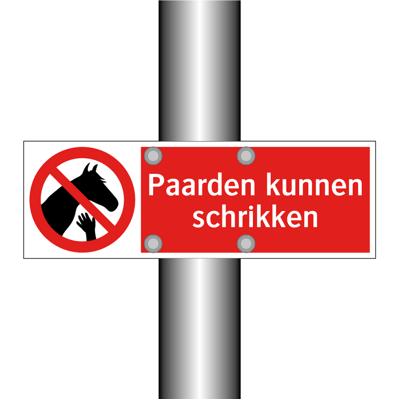 Paarden kunnen schrikken