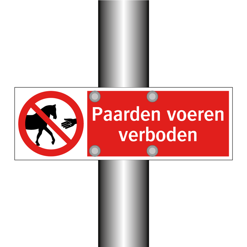 Paarden voeren verboden