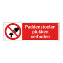 Paddenstoelen plukken verboden