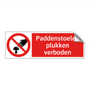 Paddenstoelen plukken verboden