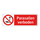 Parasailen verboden