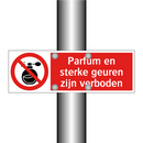 Parfum en sterke geuren zijn verboden