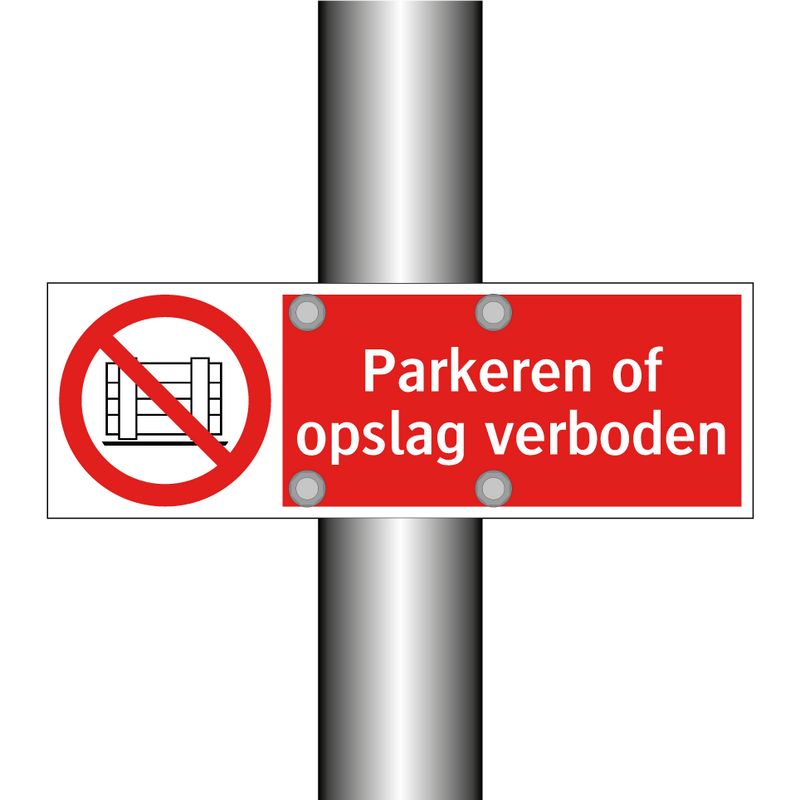 Parkeren of opslag verboden