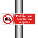Parkeren van bromfietsen verboden