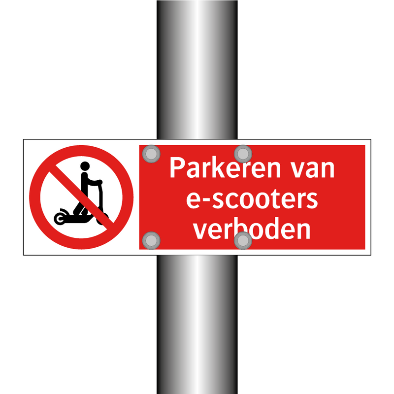 Parkeren van e-scooters verboden