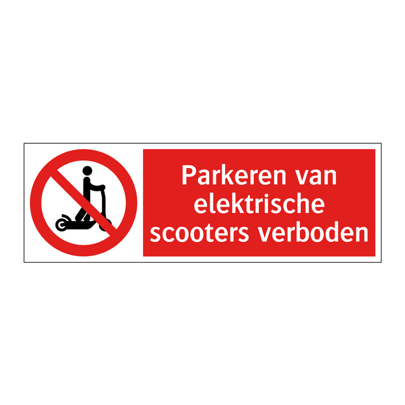 Parkeren van elektrische scooters verboden