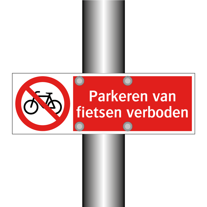 Parkeren van fietsen verboden