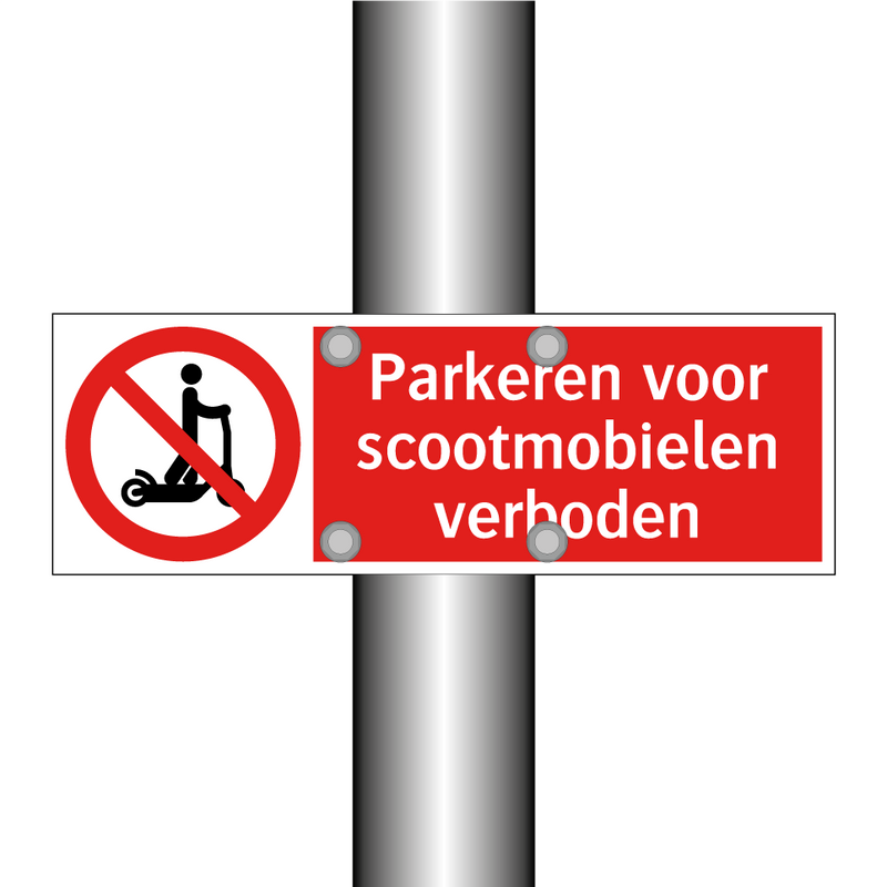Parkeren voor scootmobielen verboden