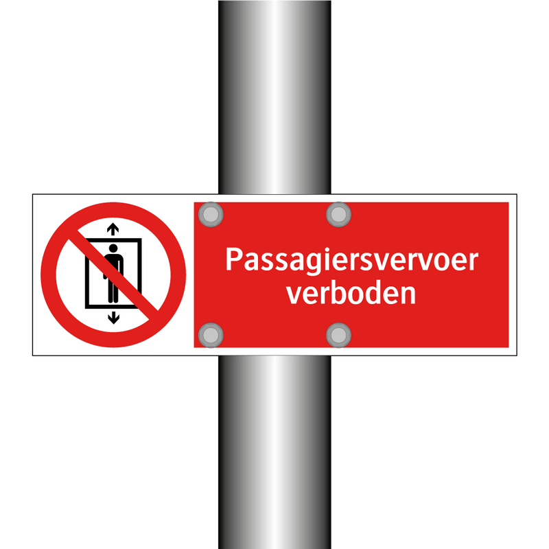 Passagiersvervoer verboden