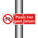 Plaats hier geen fietsen