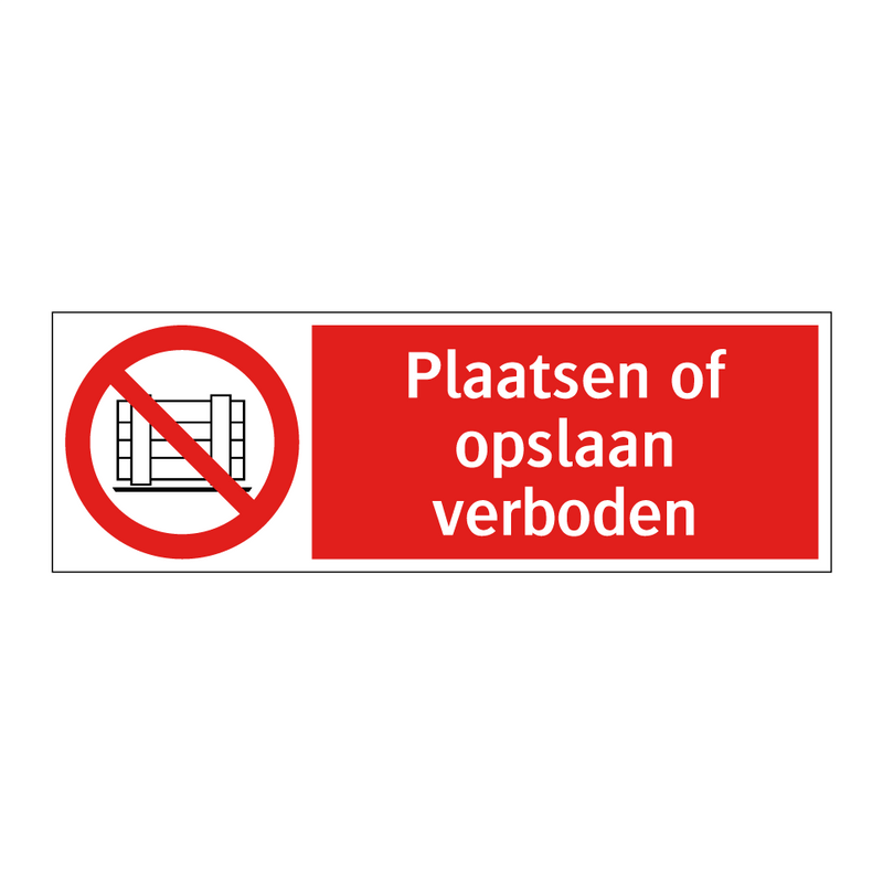 Plaatsen of opslaan verboden
