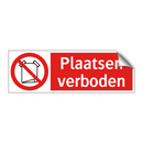 Plaatsen verboden