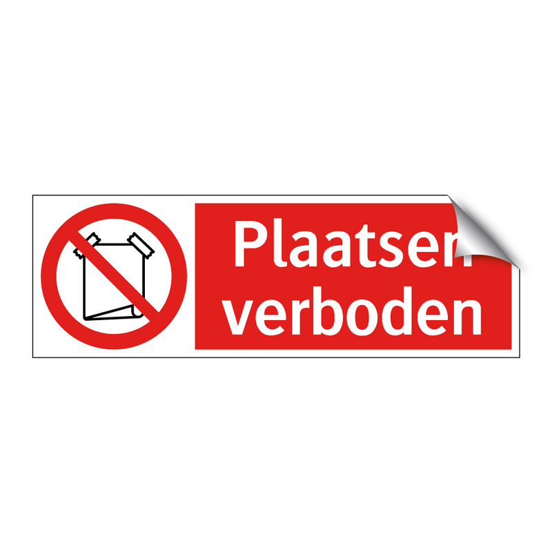 Plaatsen verboden