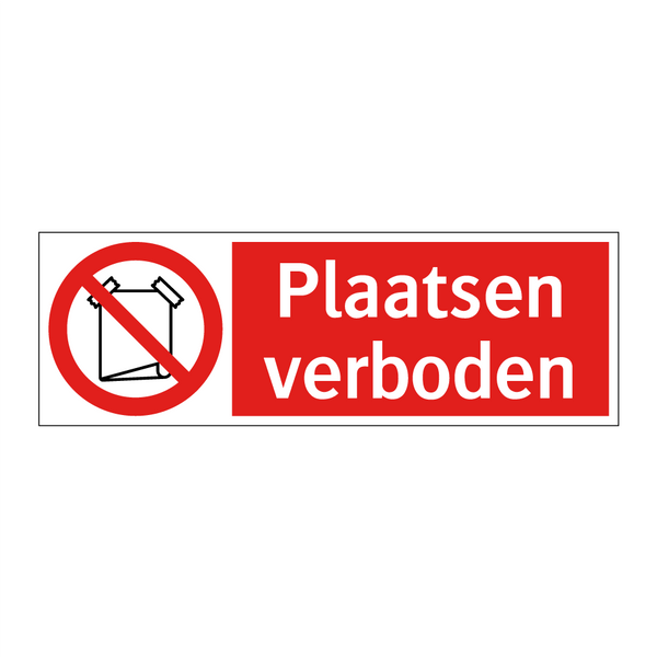 Plaatsen verboden