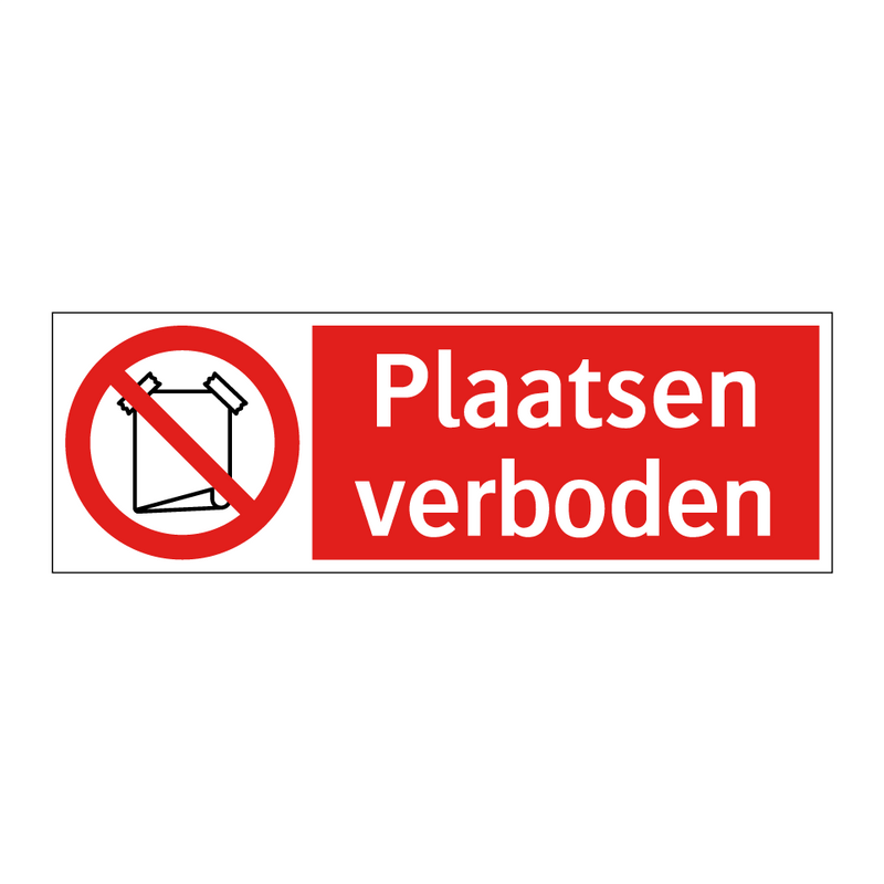 Plaatsen verboden