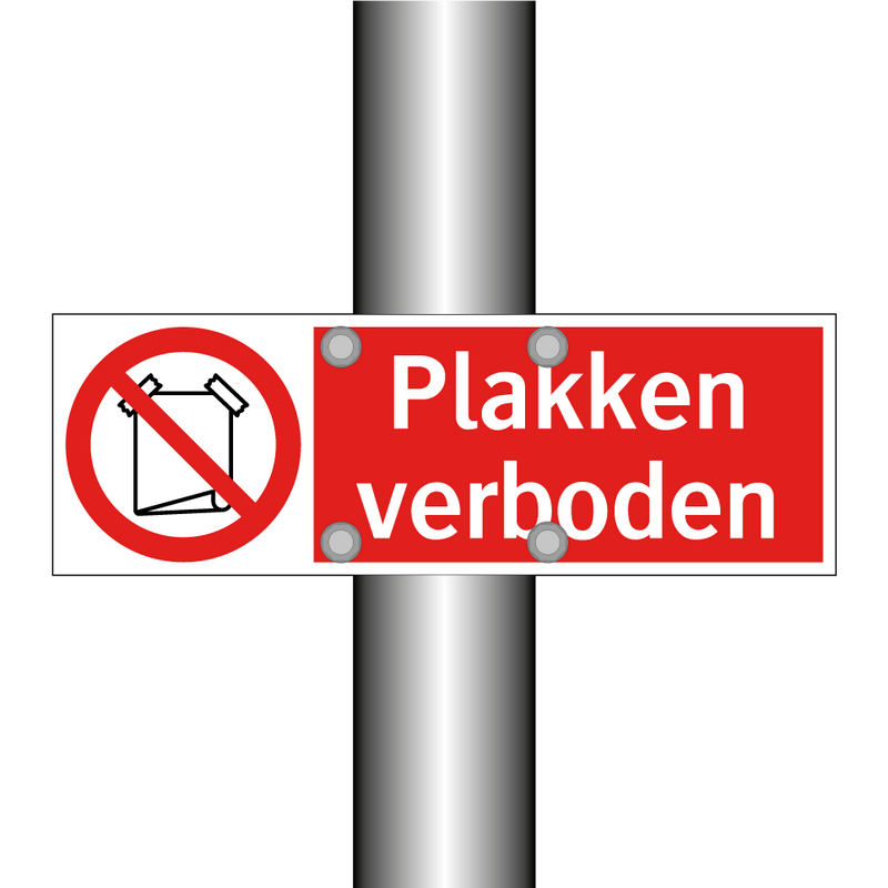 Plakken verboden