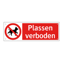 Plassen verboden