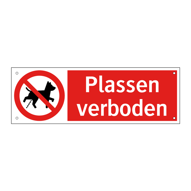 Plassen verboden