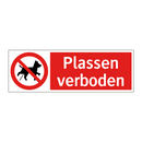 Plassen verboden