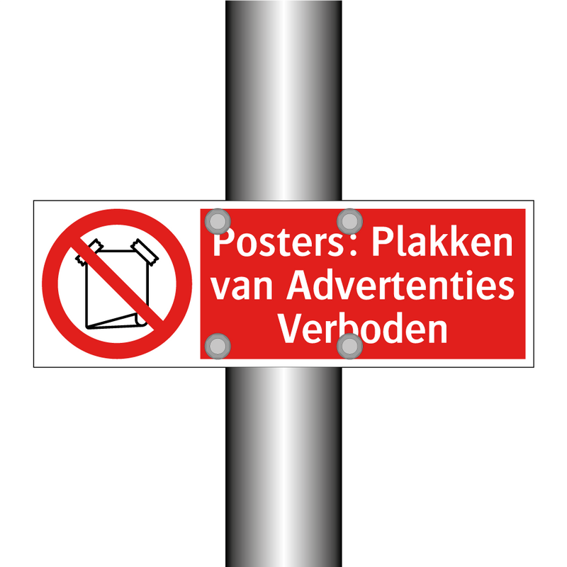 Posters: Plakken van Advertenties Verboden